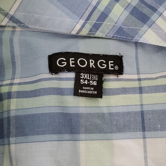 💥5/$25 SALE | BUNDLE TO SAVE | 3XL PLAID SHORT SLEEVE BUTTON UP - Picture 2 of 3